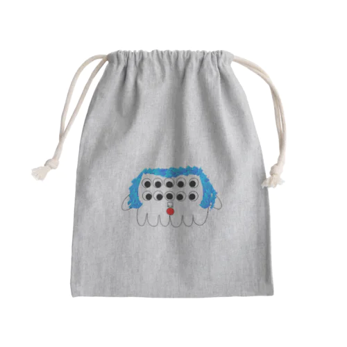 青髪の六本足モンスター Mini Drawstring Bag