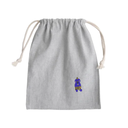 可愛い青鬼ちゃん② Mini Drawstring Bag