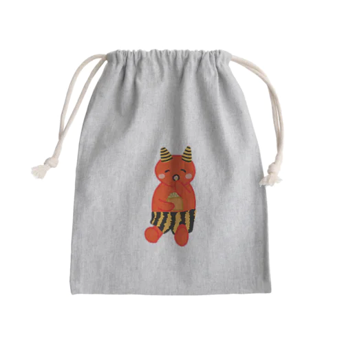 可愛い赤鬼ちゃん① Mini Drawstring Bag