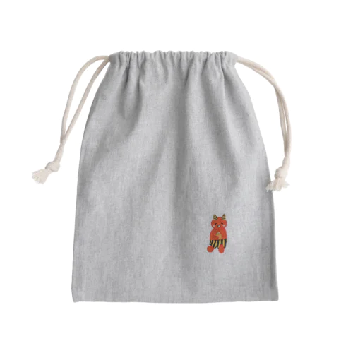 可愛い赤鬼ちゃん② Mini Drawstring Bag