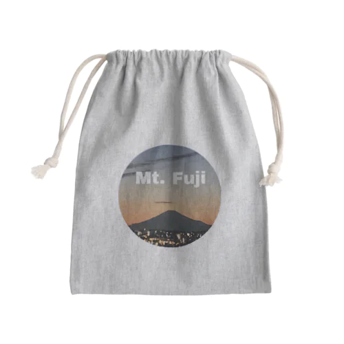 Mt.Fuji Mini Drawstring Bag