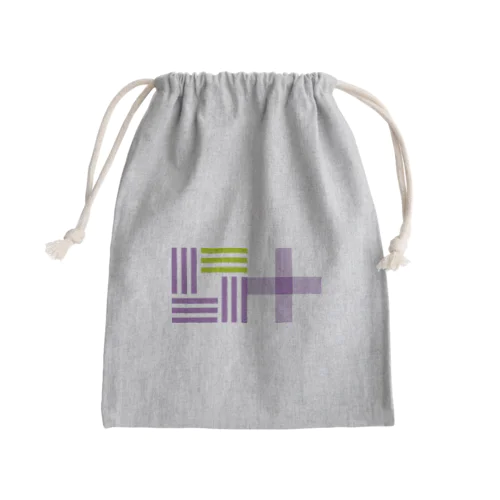 ogori 叶え星紋様(パープル・グリーン) Mini Drawstring Bag