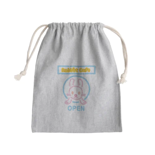 RabbitCafe・ネオンサイン Mini Drawstring Bag