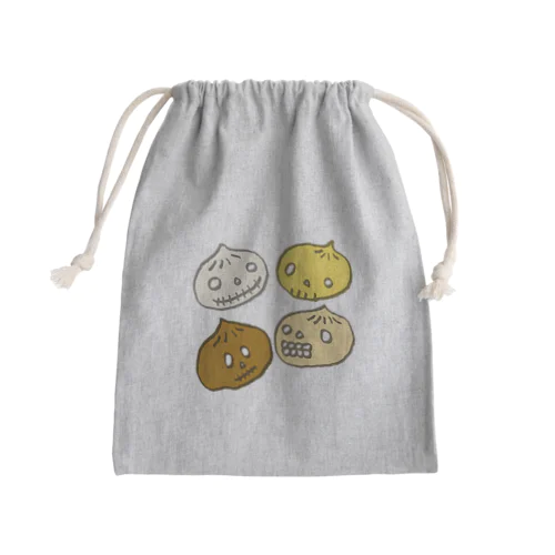 ドクロ風味な中華まん Mini Drawstring Bag