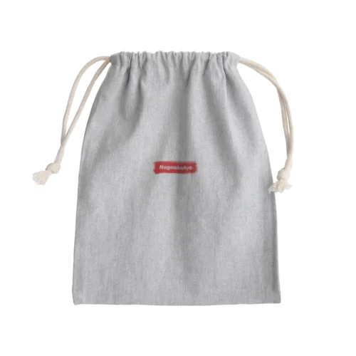 長岡京市 ｜普段づかいできるご当地グッズ｜ブラシボックスロゴ Mini Drawstring Bag