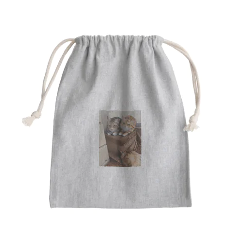 兄弟の寄り添い Mini Drawstring Bag