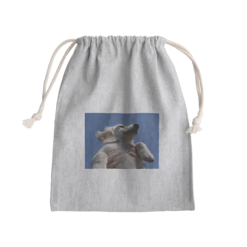 空を見上げる偉大な犬 Mini Drawstring Bag