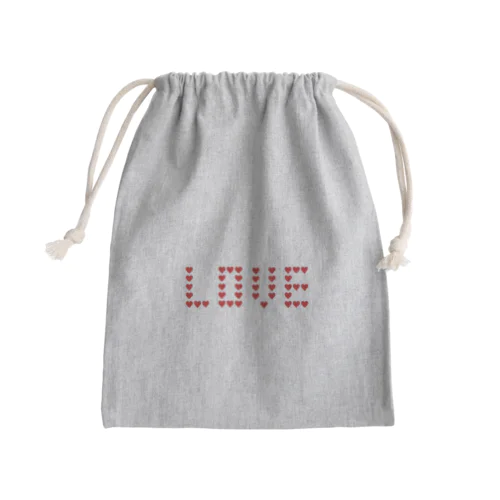 ドット絵LOVE Mini Drawstring Bag