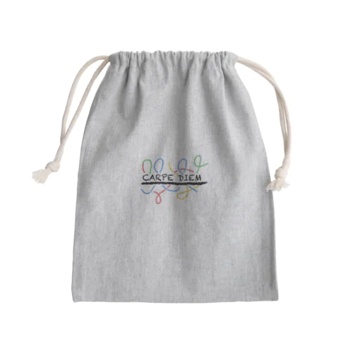 くれよん文字 Mini Drawstring Bag