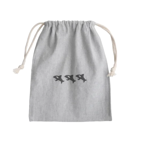 ゆるゆるシャチ Mini Drawstring Bag