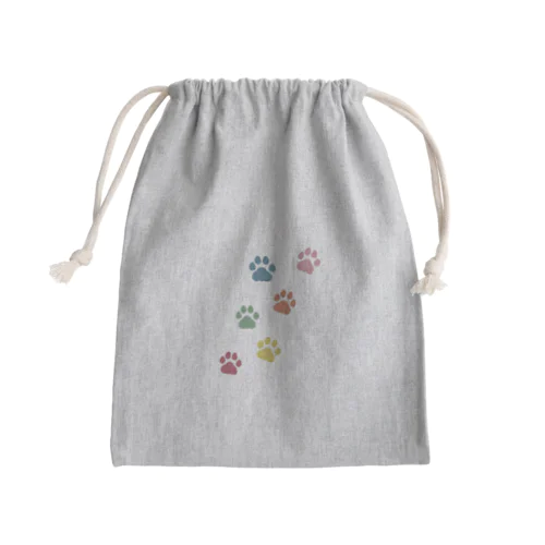 わんちゃく Mini Drawstring Bag