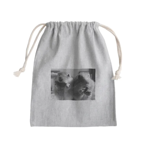 まめむぎ Mini Drawstring Bag