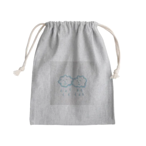 Fluffy Cloudy Mini Drawstring Bag