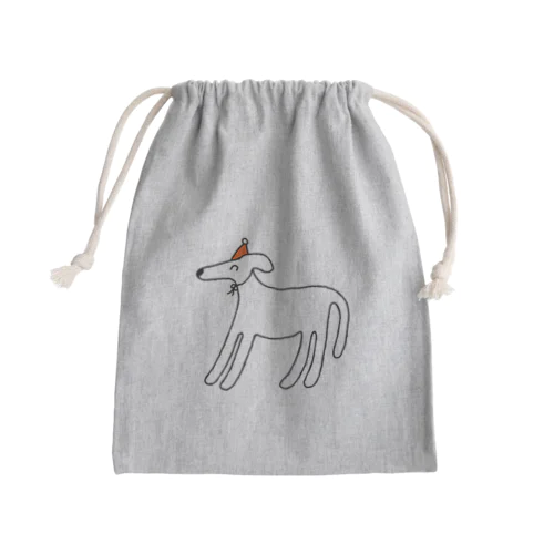 ハッピ〜犬 Mini Drawstring Bag