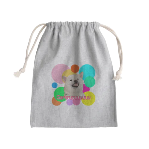 柴犬怒ってる-YAN Mini Drawstring Bag