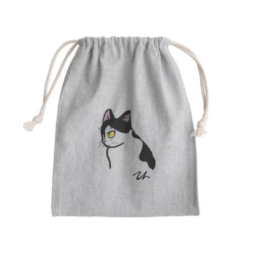 猫のテン Mini Drawstring Bag