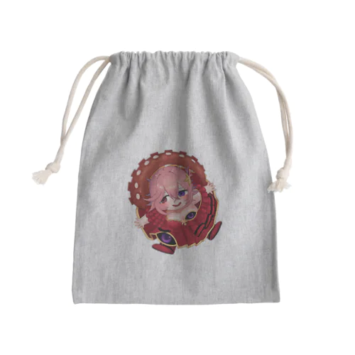 ぺったんテンタクル七海 Mini Drawstring Bag