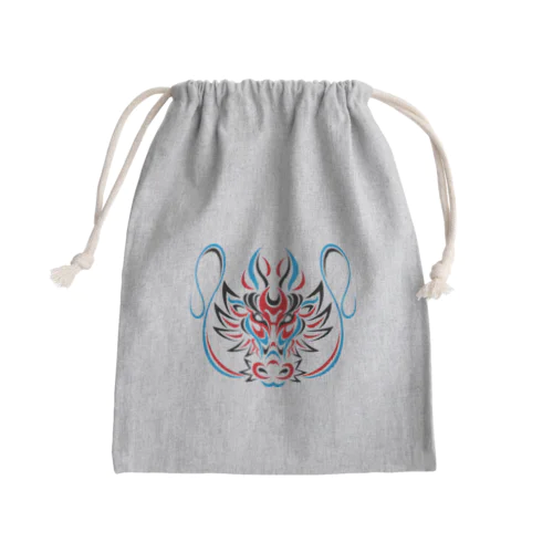 歌舞伎の隈取り風のドラゴン Mini Drawstring Bag