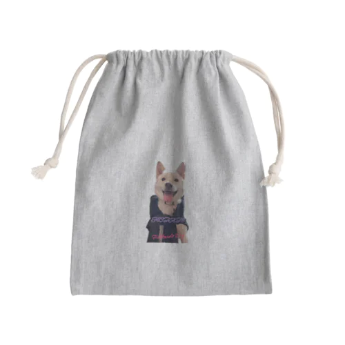 北海道犬ほのぼのほたて Mini Drawstring Bag