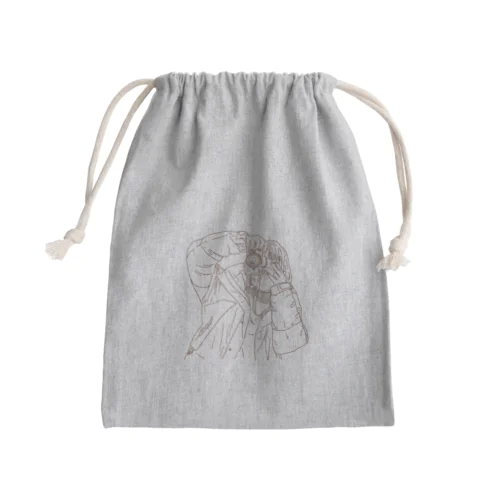 カメラ女子はすすむ Mini Drawstring Bag