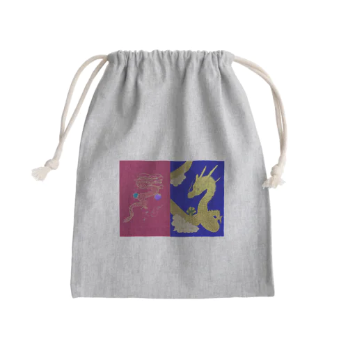黃金龍と赤龍コラボ Mini Drawstring Bag
