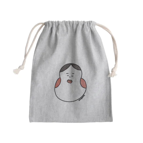 おかめちゃん. Mini Drawstring Bag