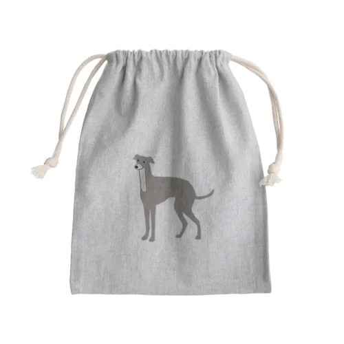 シンプルなイタグレ Mini Drawstring Bag