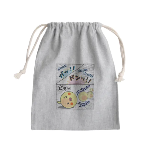 マヨ「ゴロゴロ」オノマトペ Mini Drawstring Bag