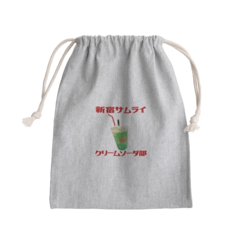 新宿サムライクリームソーダ部 Mini Drawstring Bag
