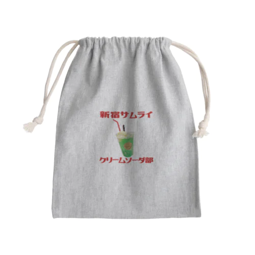 新宿サムライクリームソーダ部 Mini Drawstring Bag