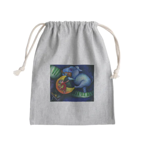 踊る小人 Mini Drawstring Bag