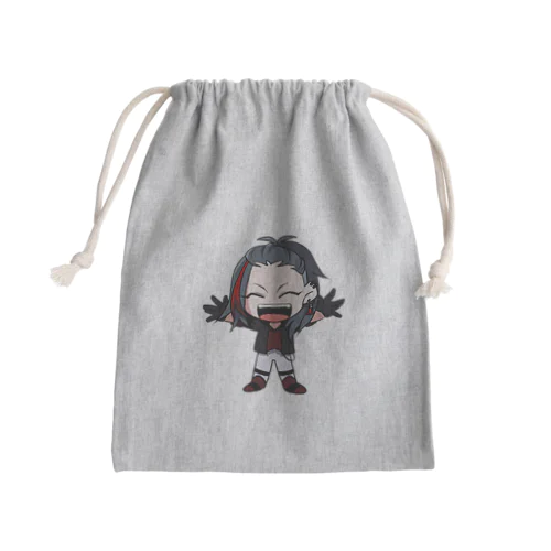 「伊賀守龍之助」笑顔きんちゃく Mini Drawstring Bag