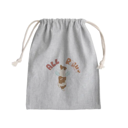 ALL RIGHT  Mini Drawstring Bag