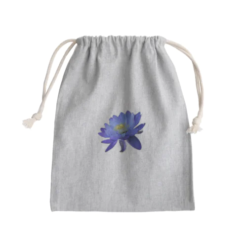 青色と白色の蓮 Mini Drawstring Bag