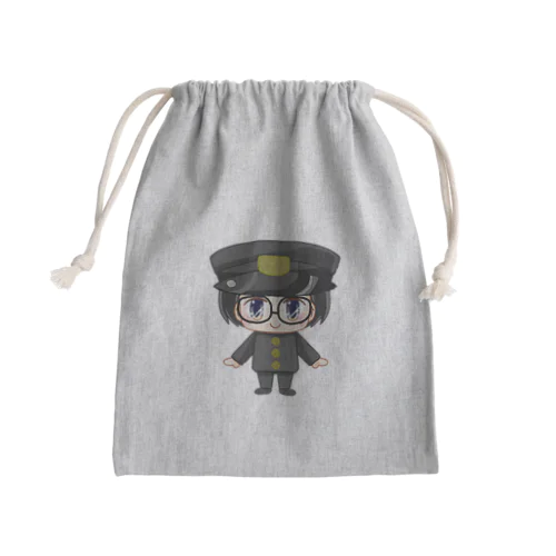 制帽/メガネDK君 Mini Drawstring Bag