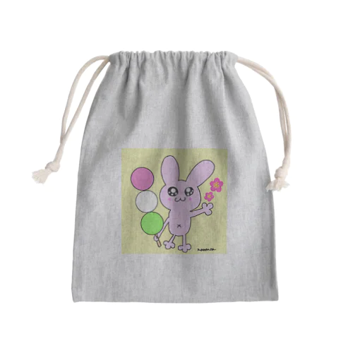 お花見うさぎ🐾 Mini Drawstring Bag