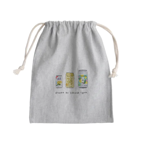 3連レモンサワー缶-Radio edit Mini Drawstring Bag