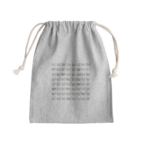 にゃんころさんと一緒 Mini Drawstring Bag