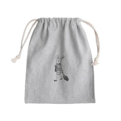 CAのウサ子 Mini Drawstring Bag