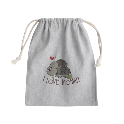 草亀親子 Mini Drawstring Bag