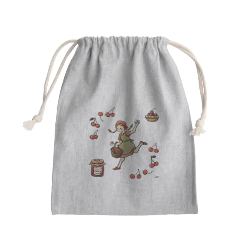 さくらんぼガール Mini Drawstring Bag