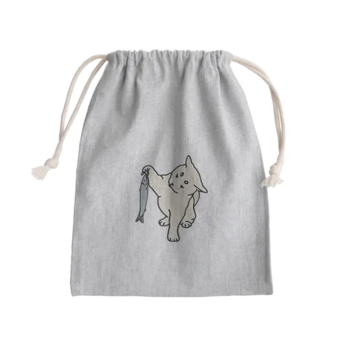 みつけた犬 Mini Drawstring Bag