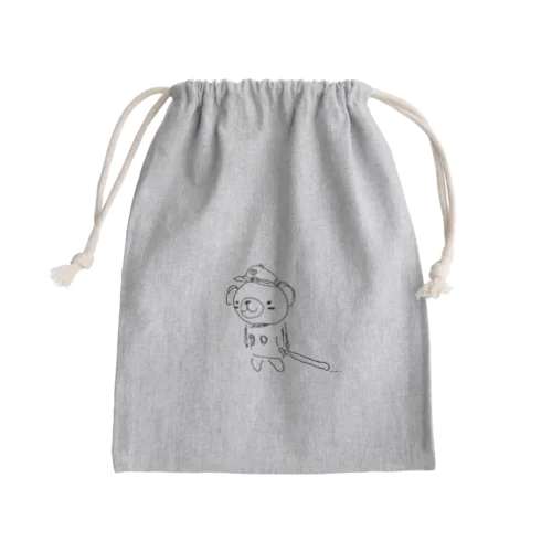 野球こぐま Mini Drawstring Bag