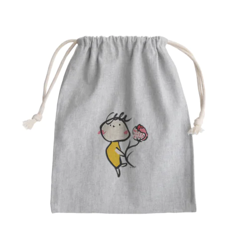 サンキューママ Mini Drawstring Bag