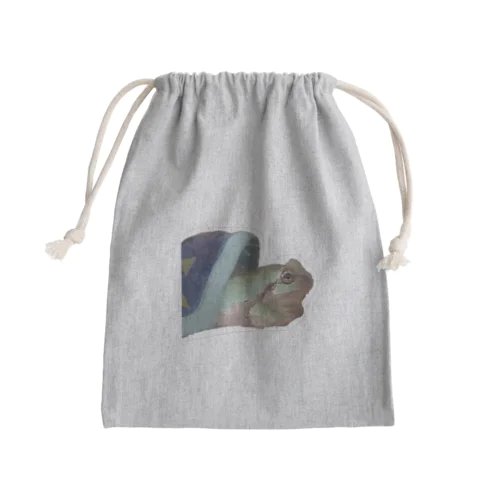 コタツカエルのかおちゃん Mini Drawstring Bag