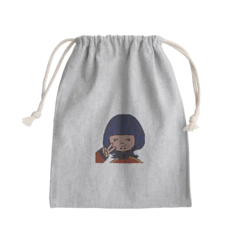 にどちゃん Mini Drawstring Bag