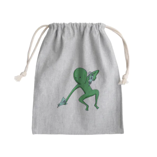 宇宙人くん：光線ピューピュー Mini Drawstring Bag