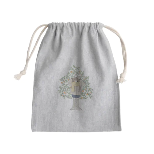 みかんとゆきだるま Mini Drawstring Bag