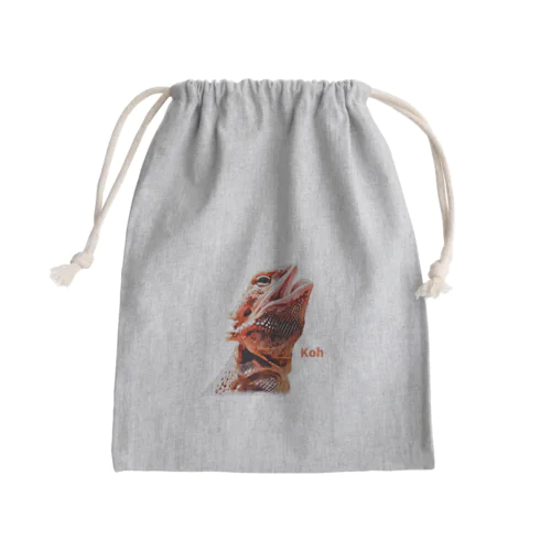 フトアゴとまーしゅグッズ Mini Drawstring Bag