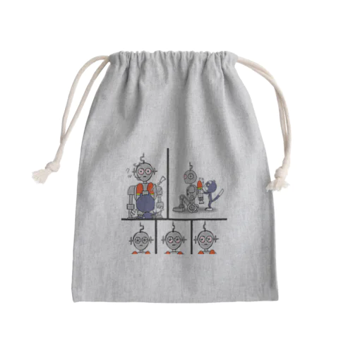 スカイロボX漫画切り抜きシリーズ Mini Drawstring Bag